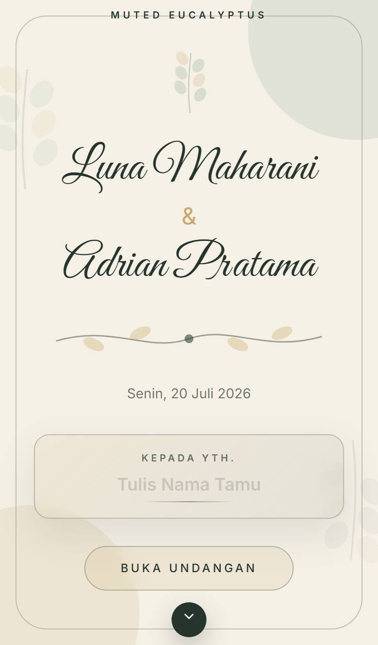 Pratinjau template undangan Botanical Eucalyptus