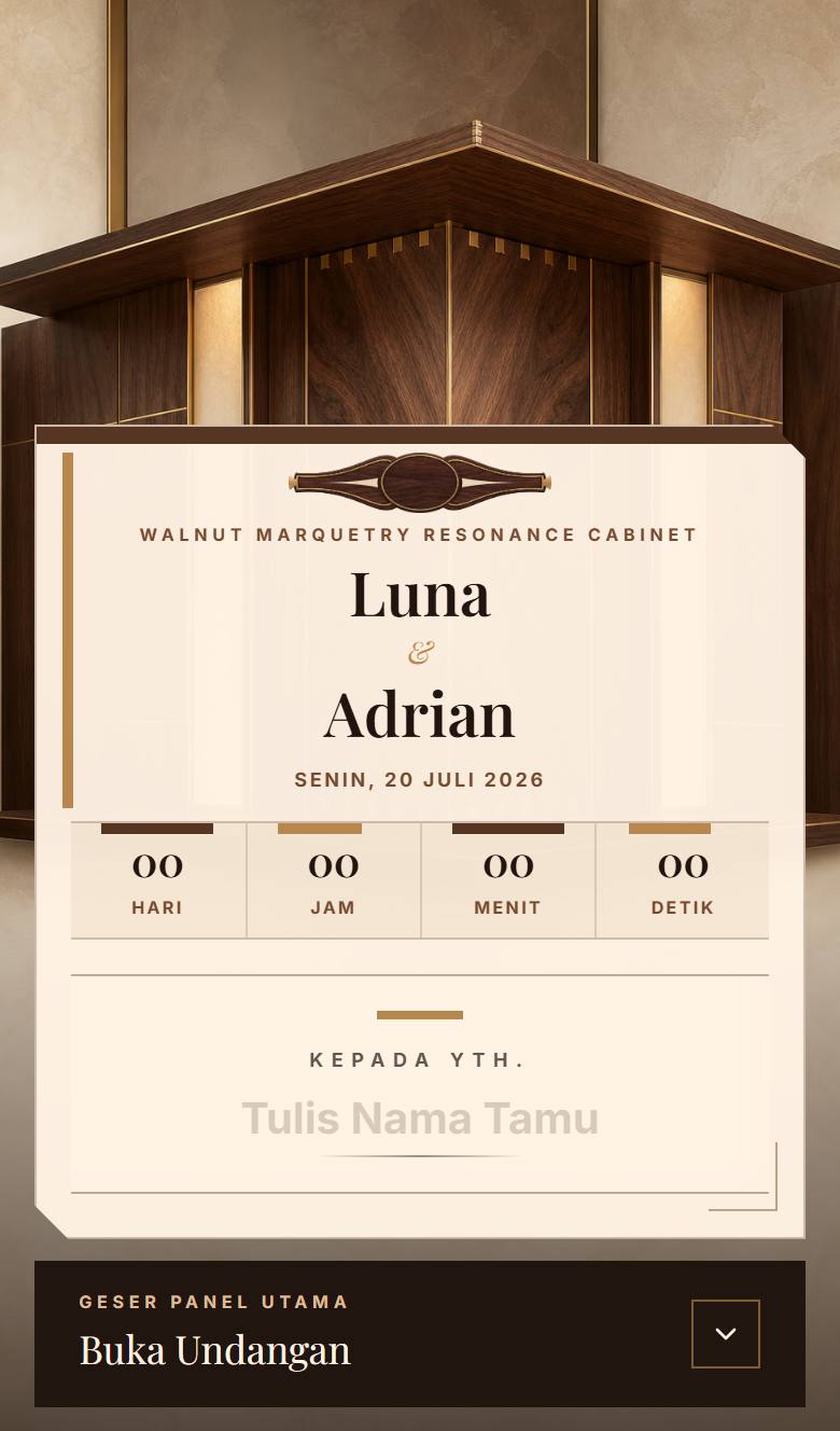 Pratinjau template undangan Earthy Walnut