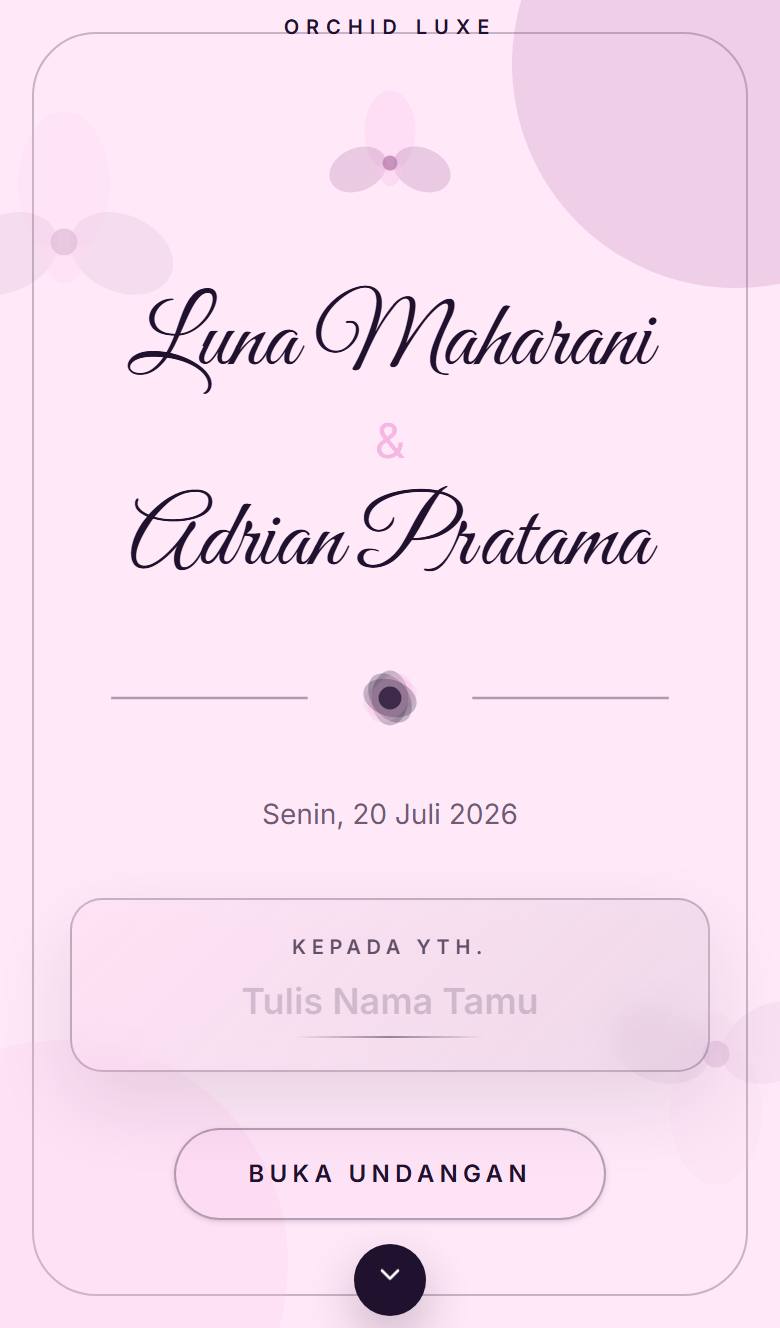 Pratinjau template undangan Floral Orchid