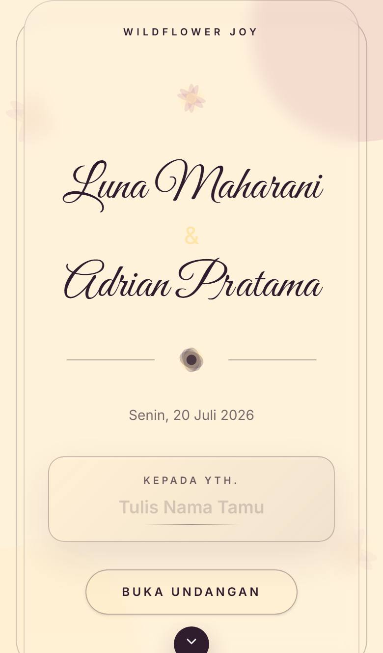 Pratinjau template undangan Floral Wildflower