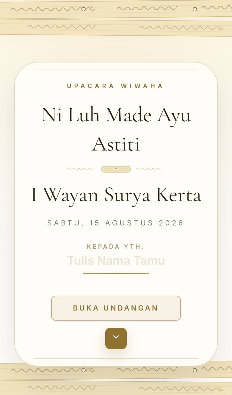 Pratinjau template undangan Hindu Gita