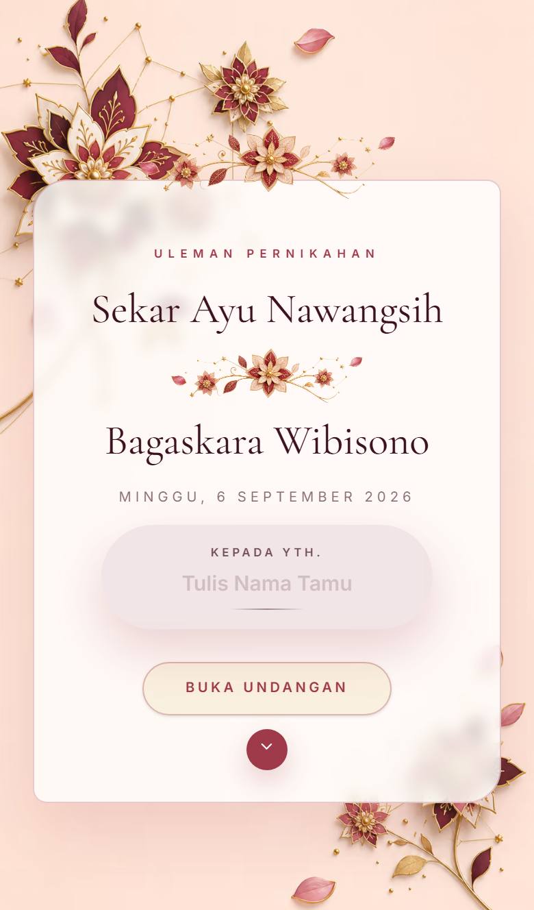 Pratinjau template undangan Jawa Truntum