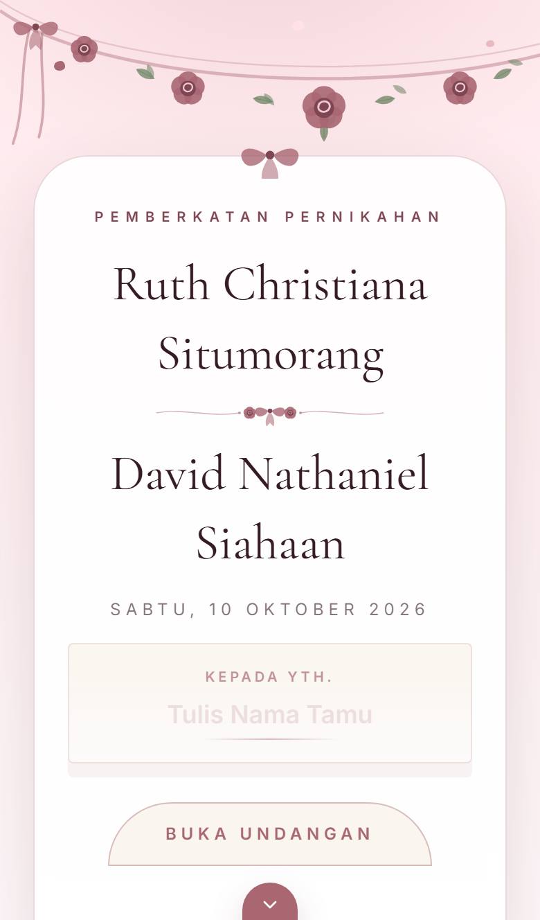 Pratinjau template undangan Kristen Blessing