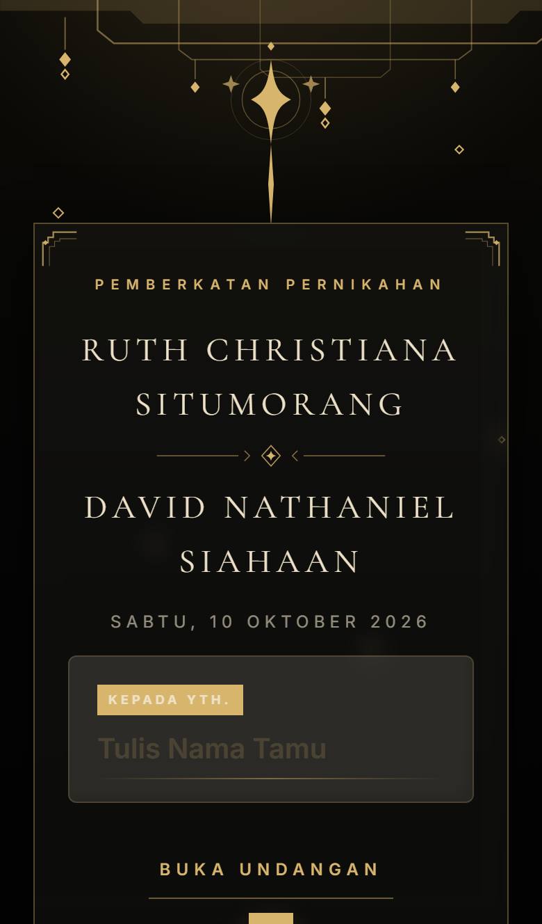 Pratinjau template undangan Kristen Emmanuel