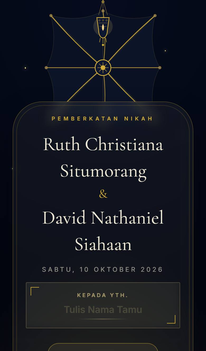 Pratinjau template undangan Kristen Katedral
