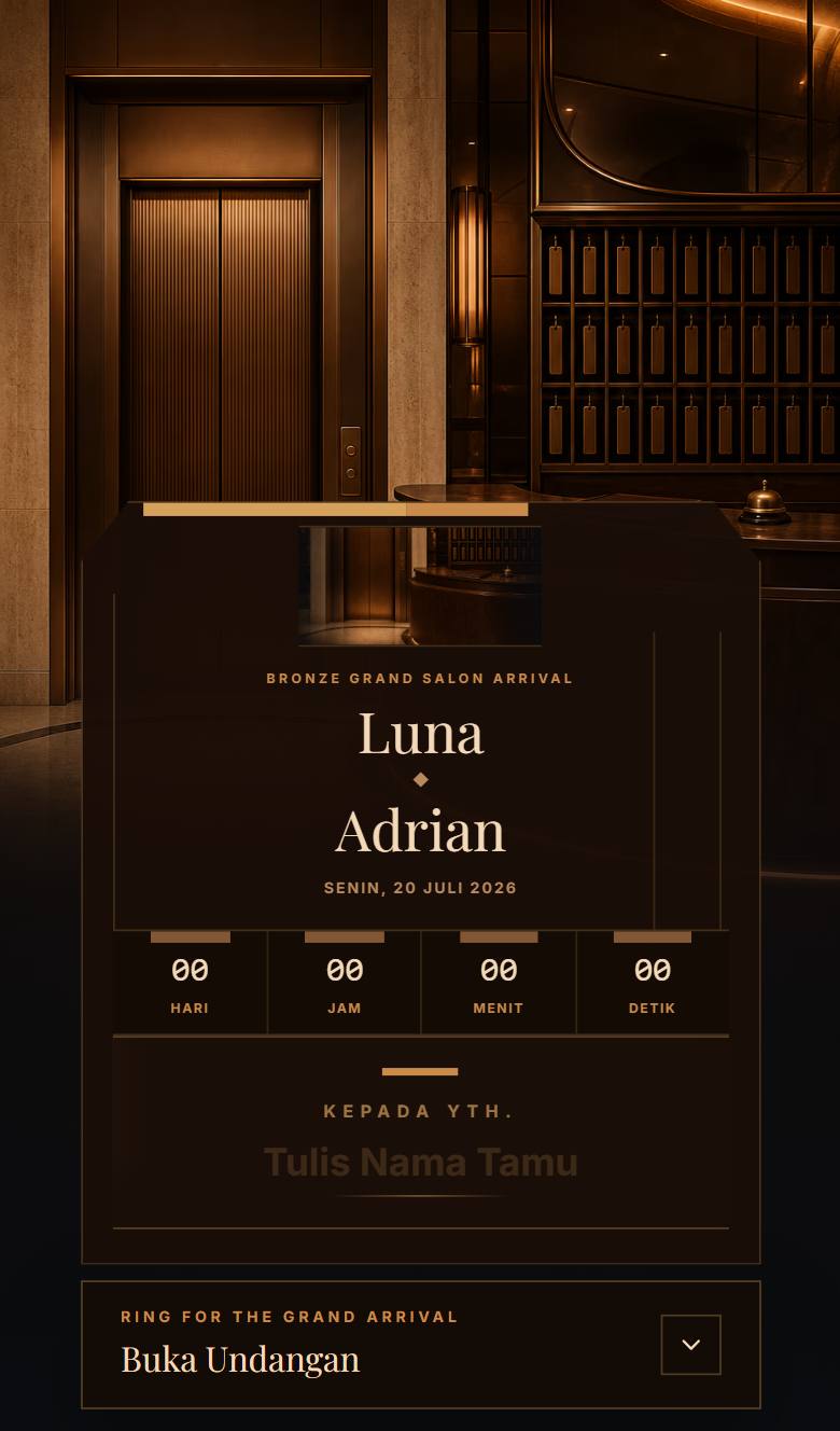Pratinjau template undangan Luxury Bronze Hotel