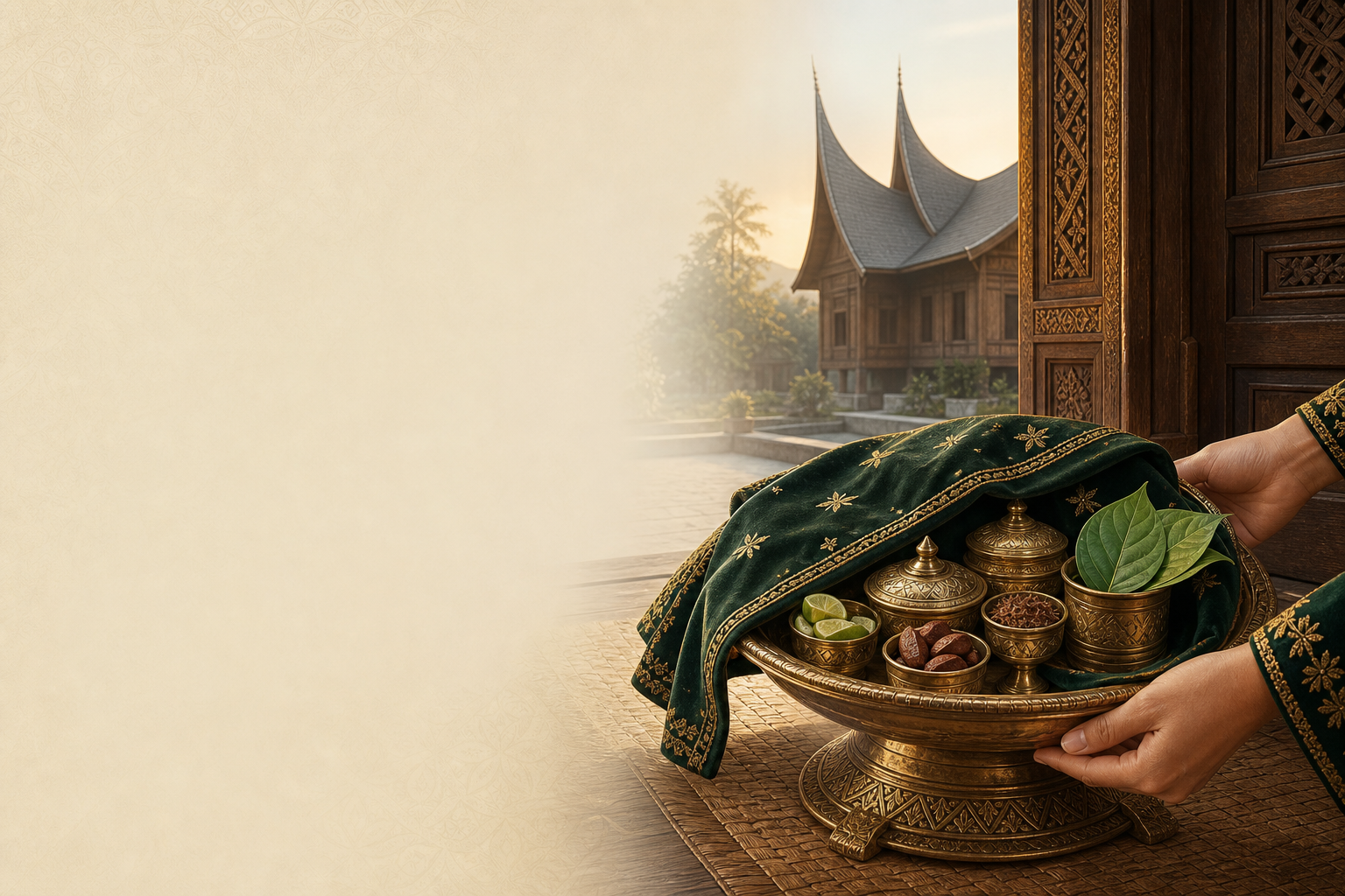 Pratinjau template undangan Minang Sirih Pinang