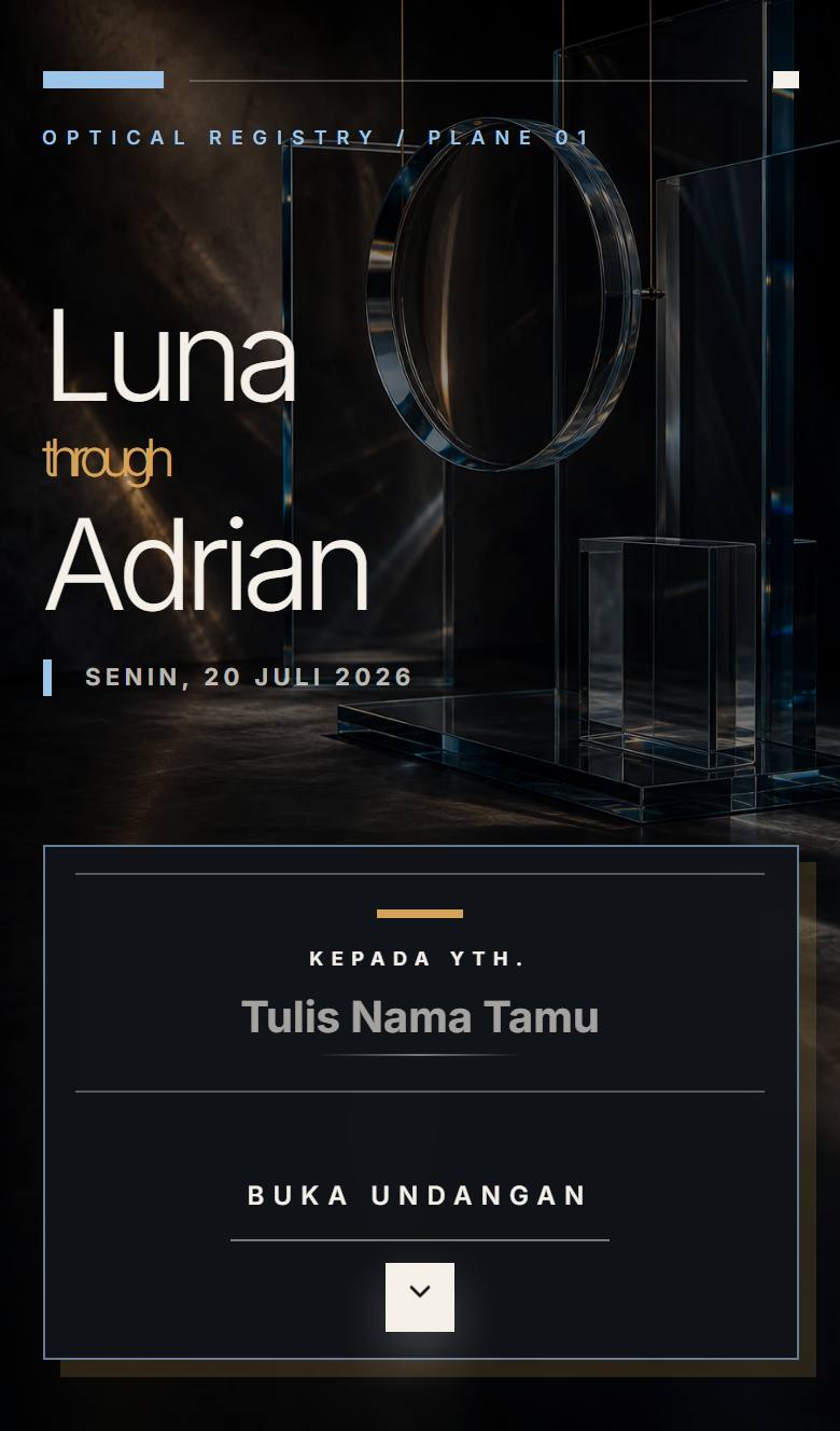 Pratinjau template undangan Modern Glass