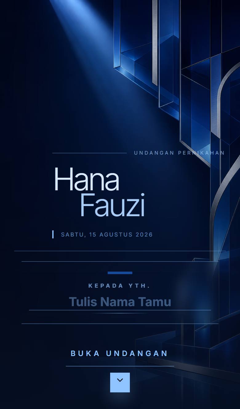 Pratinjau template undangan Sapphire Night