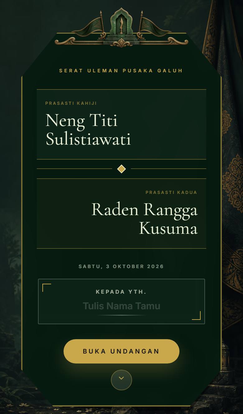 Pratinjau template undangan Sunda Galuh