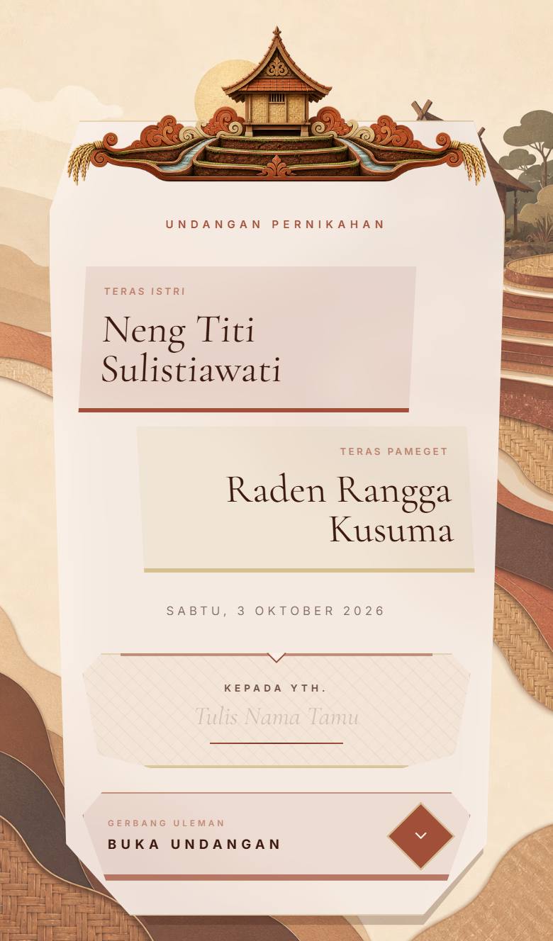 Pratinjau template undangan Sunda Lereng