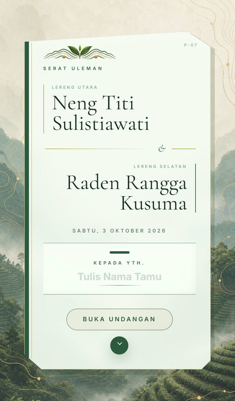 Pratinjau template undangan Sunda Priangan