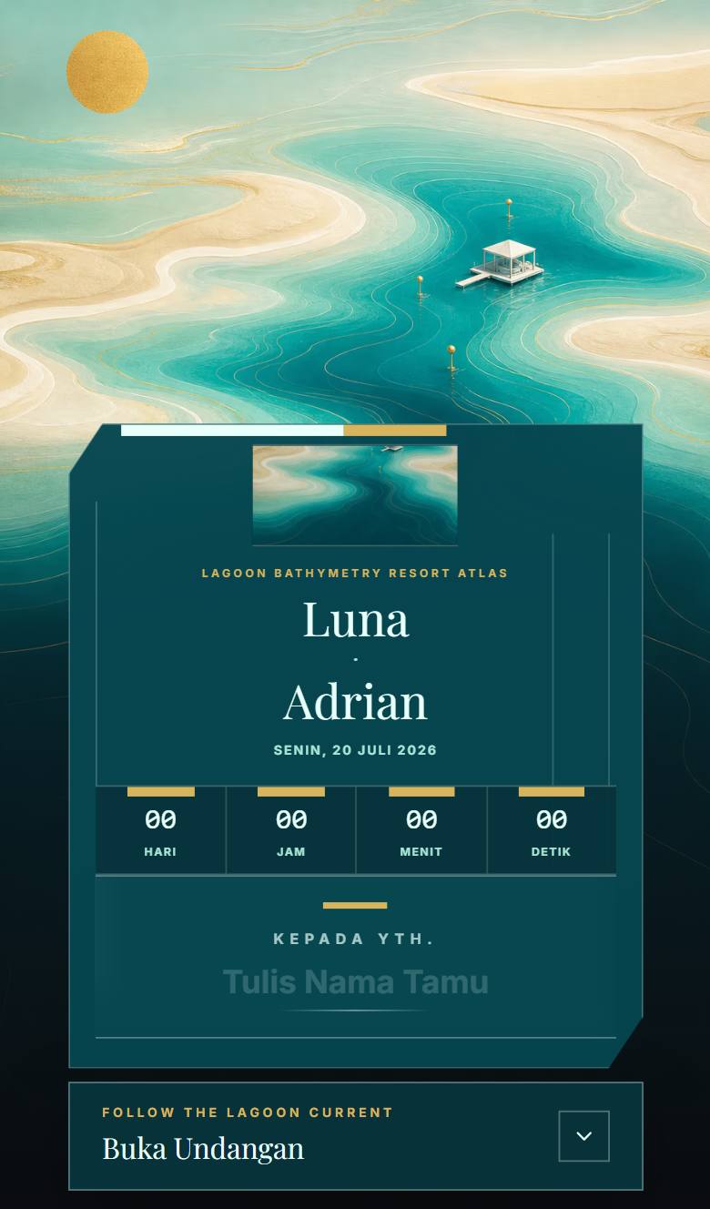 Pratinjau template undangan Tropical Lagoon